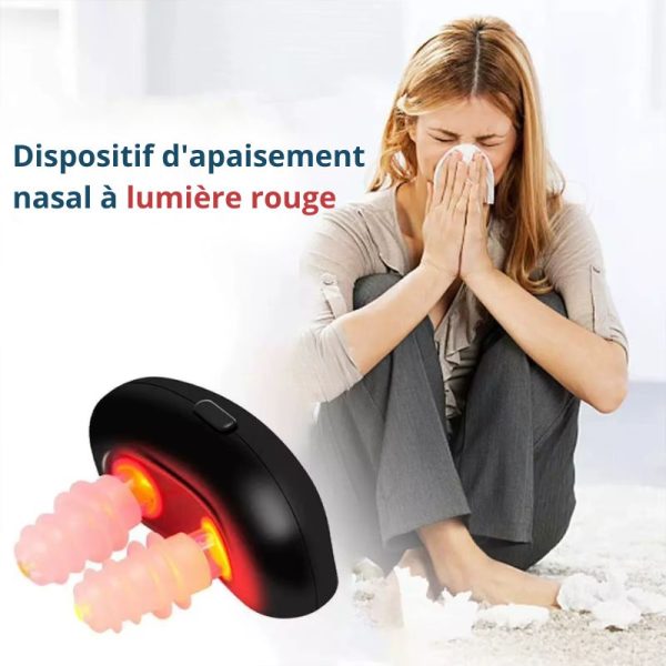 NoMore™ – Appareil de Thérapie Lumière Rouge pour Décongestion Nasale
